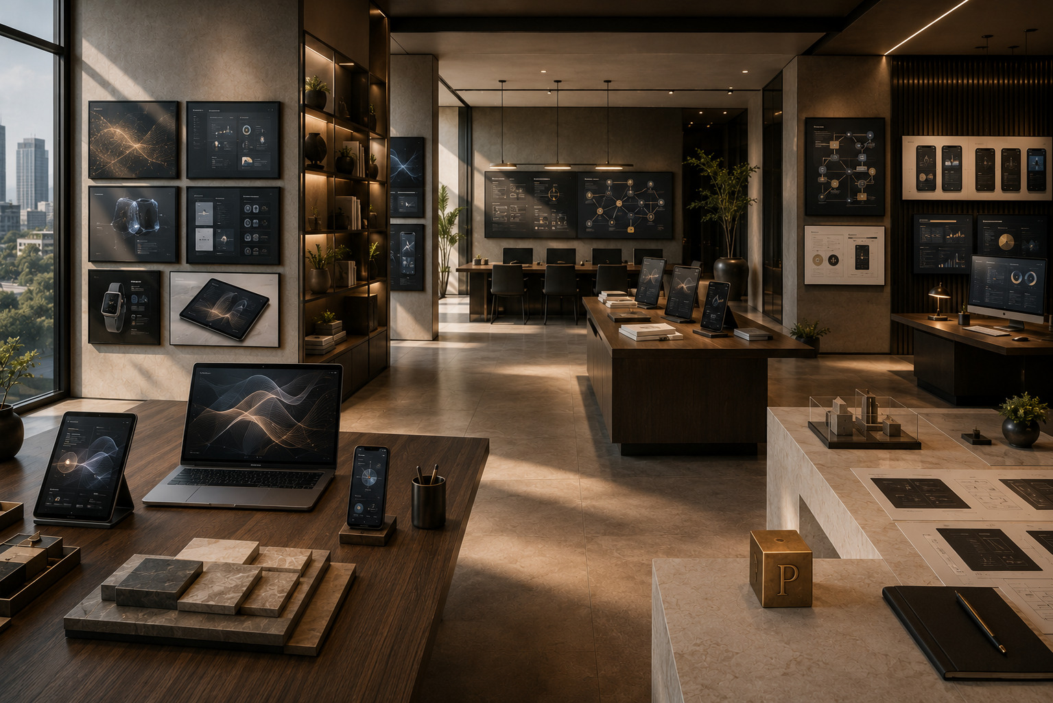 A sophisticated studio representing a portfolio of technology ventures